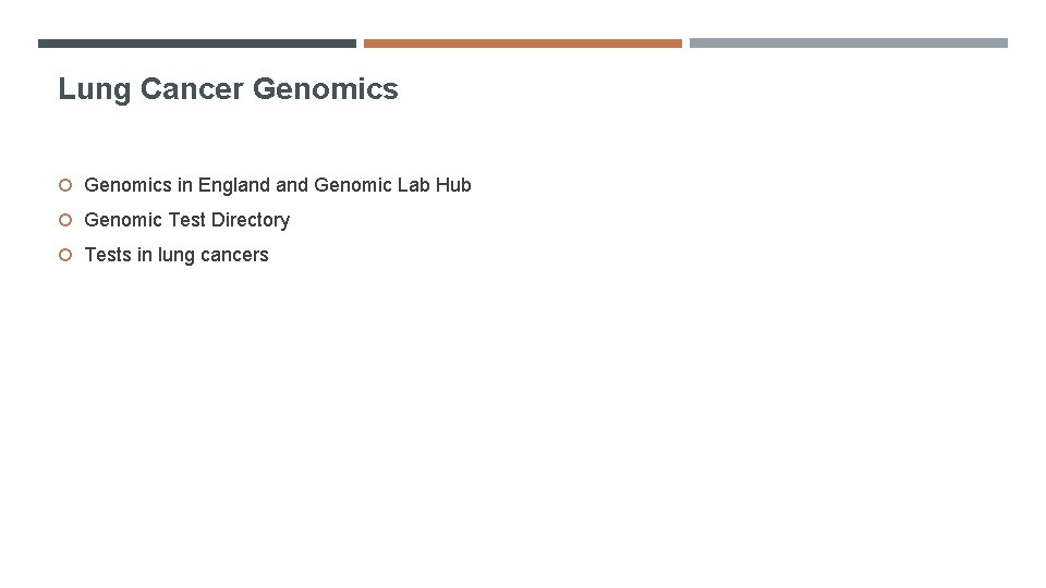 Lung Cancer Genomics in England Genomic Lab Hub Genomic Test Directory Tests in lung