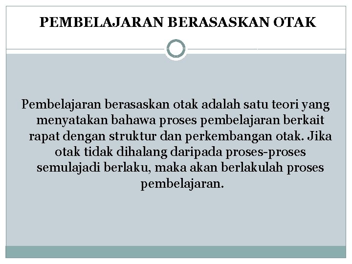 Pendekatan Pembelajaran Pembelajaran Berpusatkan Pelajar Memberi Tumpuan Kepada