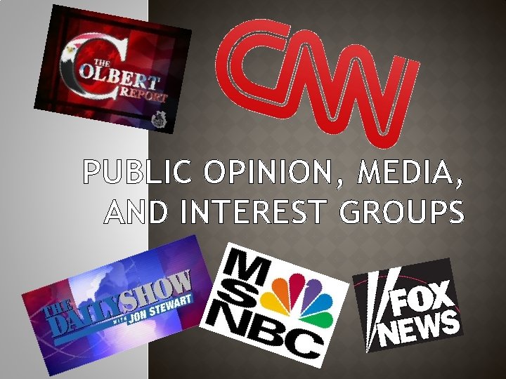 PUBLIC OPINION, MEDIA, AND INTEREST GROUPS 