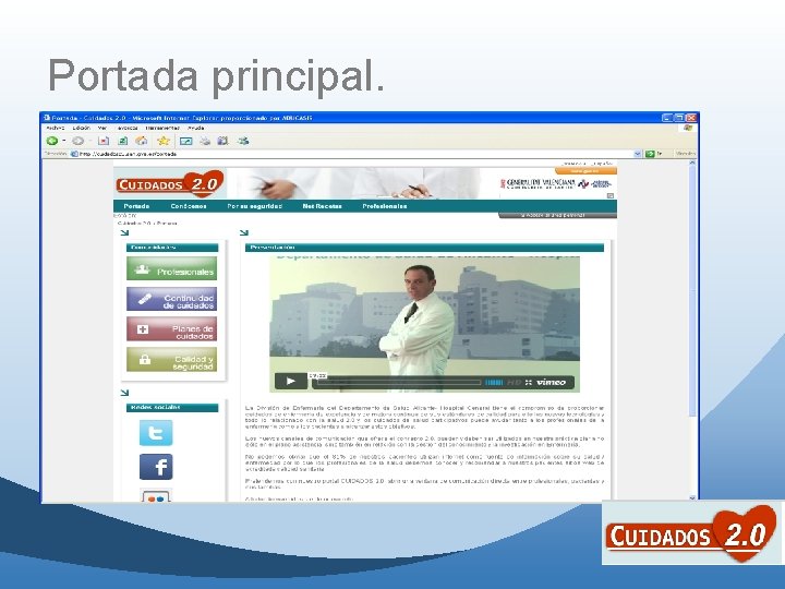 Portada principal. Portada principal.