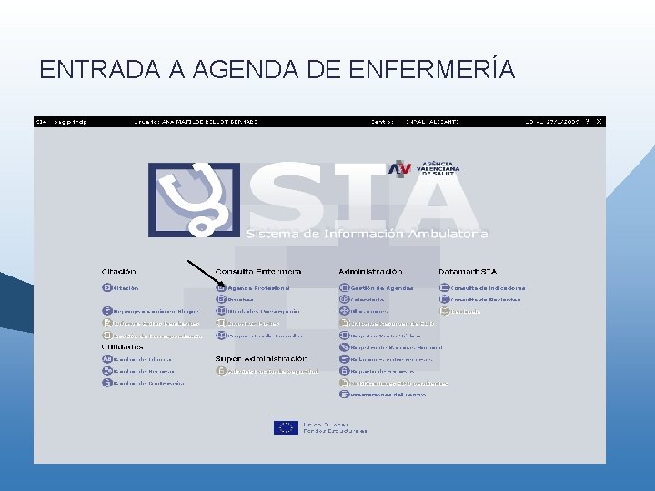 ENTRADA A AGENDA DE ENFERMERÍA ENTRADA A AGENDA DE ENFERMERÍA
