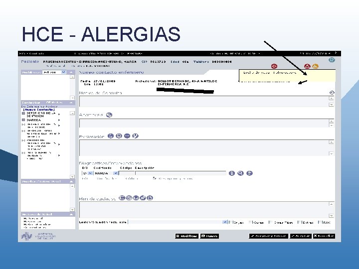 HCE - ALERGIAS HCE - ALERGIAS