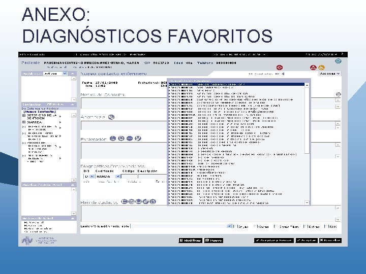 ANEXO: DIAGNÓSTICOS FAVORITOS ANEXO: DIAGNÓSTICOS FAVORITOS