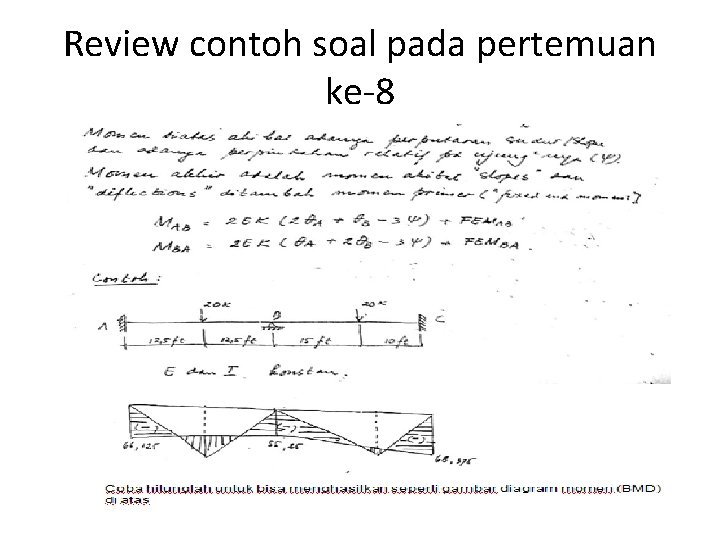 Review contoh soal pada pertemuan ke-8 