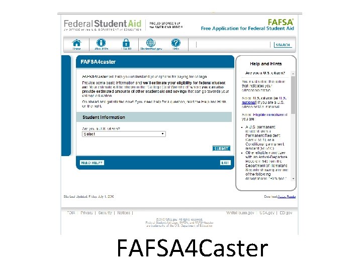 FAFSA 4 Caster 