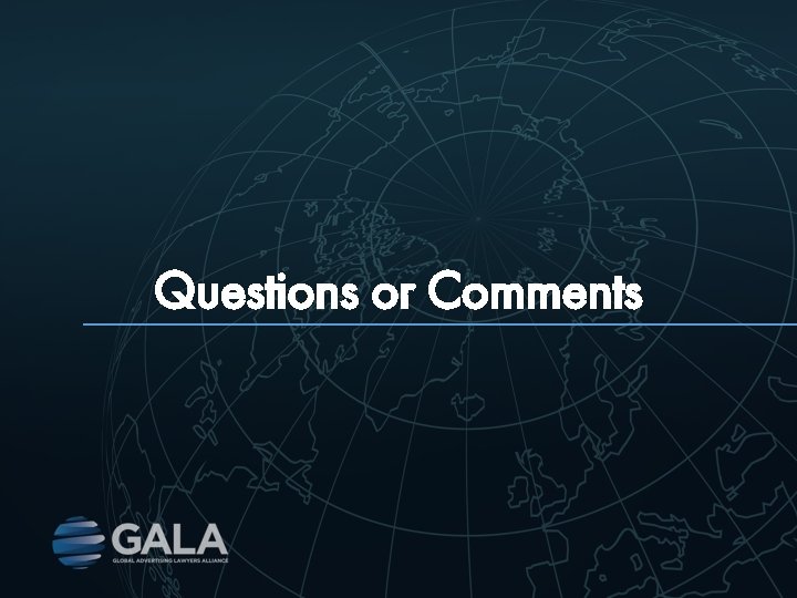 Questions or Comments Questions or Comments