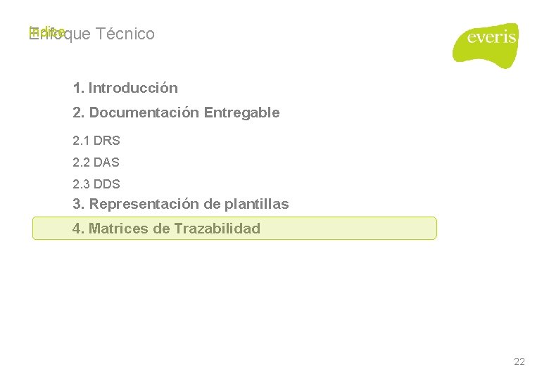 índice Enfoque Técnico 1. Introducción 2. Documentación Entregable 2. 1 DRS 2. 2 DAS índice Enfoque Técnico 1. Introducción 2. Documentación Entregable 2. 1 DRS 2. 2 DAS