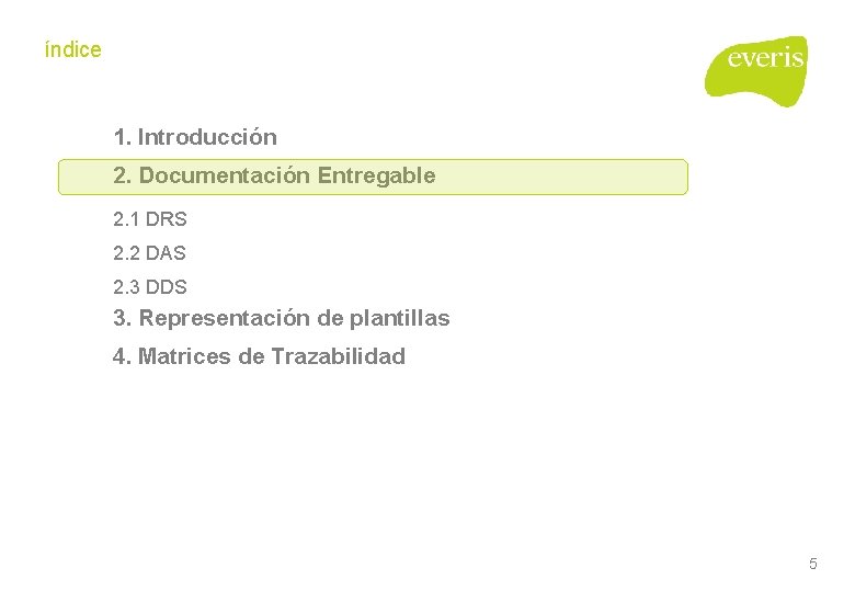 índice 1. Introducción 2. Documentación Entregable 2. 1 DRS 2. 2 DAS 2. 3 índice 1. Introducción 2. Documentación Entregable 2. 1 DRS 2. 2 DAS 2. 3