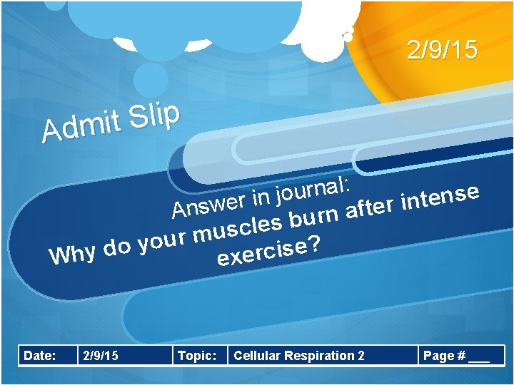 2/9/15 p i l S t i Adm l: a n r u e