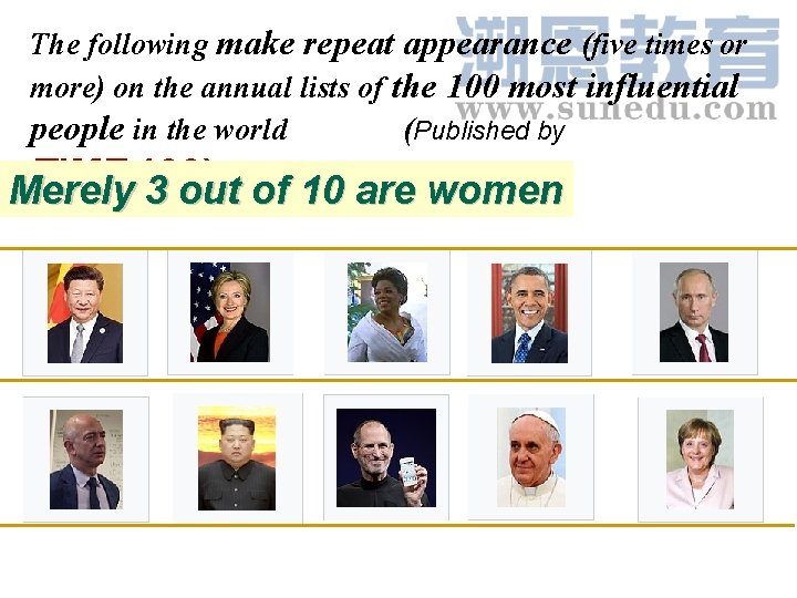 The following make repeat appearance (five times or more) on the annual lists of The following make repeat appearance (five times or more) on the annual lists of