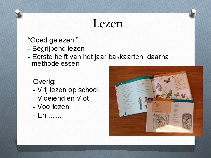 Lezen “Goed gelezen!” - Begrijpend lezen - Eerste helft van het jaar bakkaarten, daarna