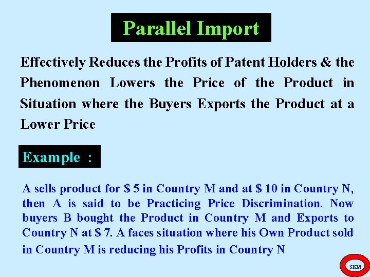 Parallel Import Effectively Reduces the Profits of Patent Holders & the Phenomenon Lowers the