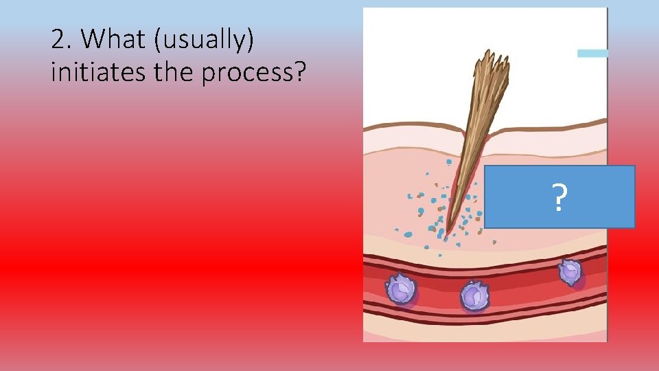 2. What (usually) initiates the process? ? 