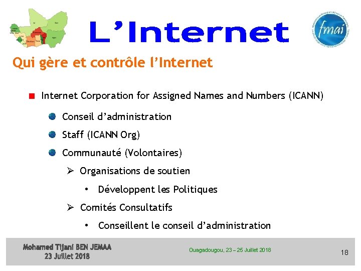 Qui gère et contrôle l’Internet Corporation for Assigned Names and Numbers (ICANN) Conseil d’administration