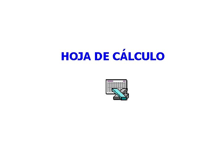 HOJA DE CÁLCULO 