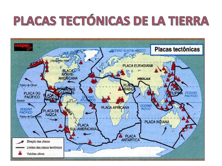 PLACAS TECTÓNICAS DE LA TIERRA 