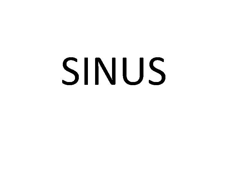 SINUS 