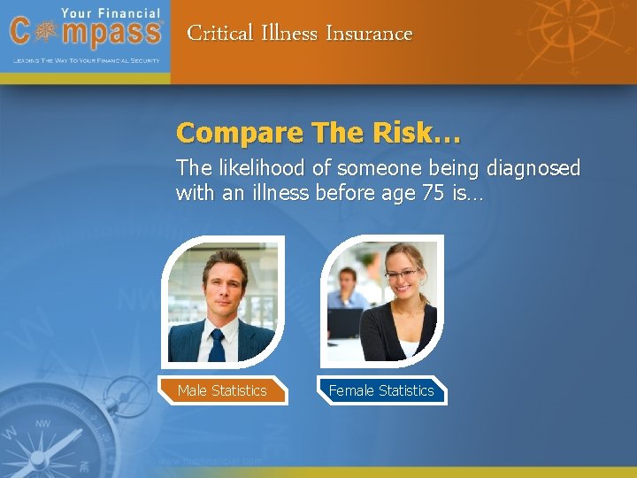 Critical Illness Insurance Compare The Risk… The likelihood of someone being diagnosed with an