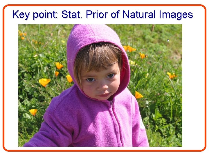 Key point: Stat. Prior of Natural Images 