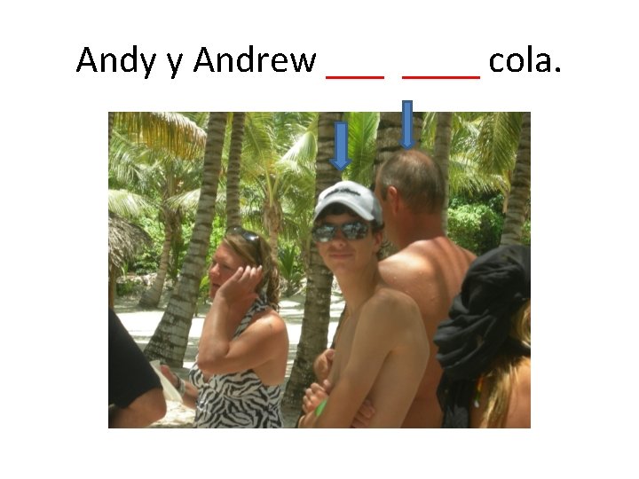 Andy y Andrew ____ cola. 