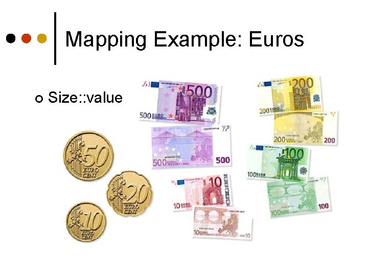 Mapping Example: Euros ¢ Size: : value 