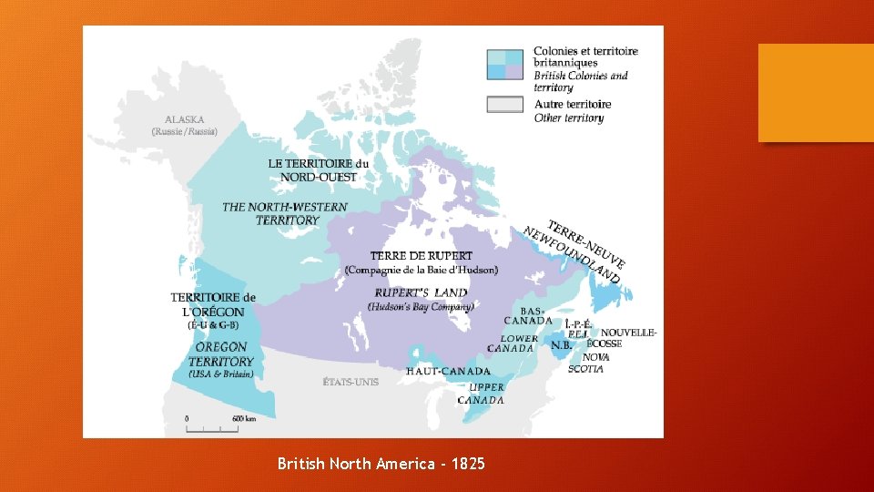 British North America - 1825 