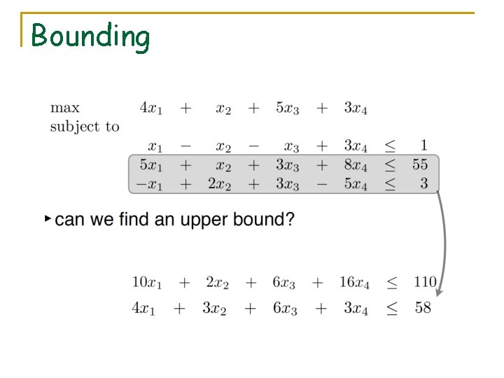 Bounding 