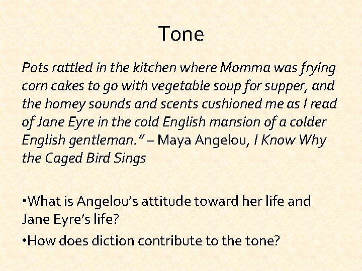 Tone Pots rattled in the kitchen where Momma was frying corn cakes to go