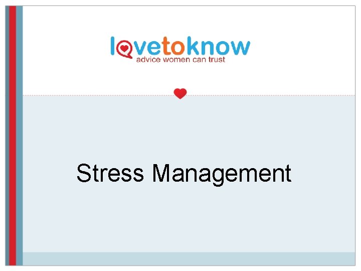 Stress Management 