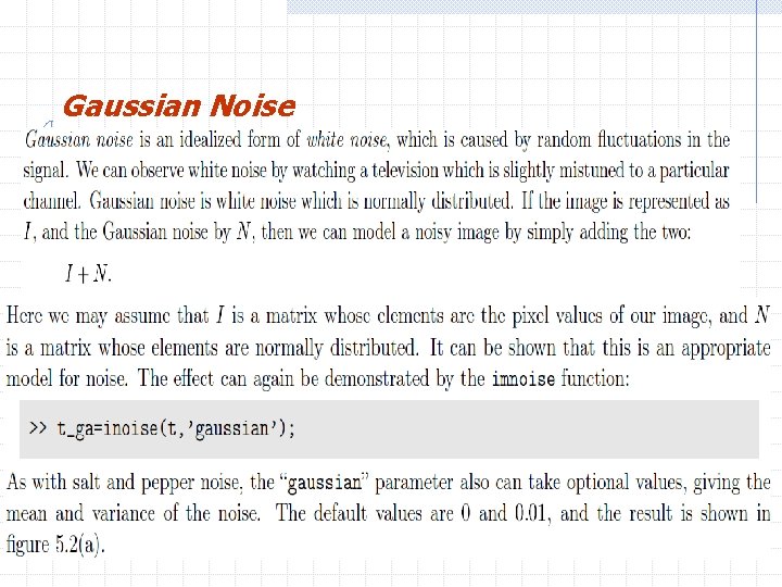 Gaussian Noise 