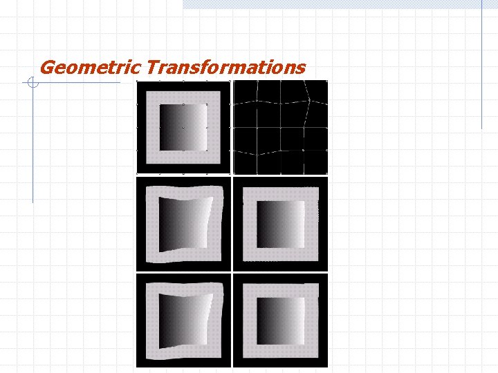 Geometric Transformations H. R. Pourreza 