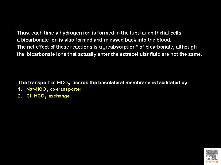 Thus, each time a hydrogen ion is formed in the tubular epithelial cells, a