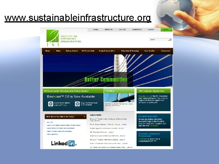 www. sustainableinfrastructure. org www. sustainableinfrastructure. org