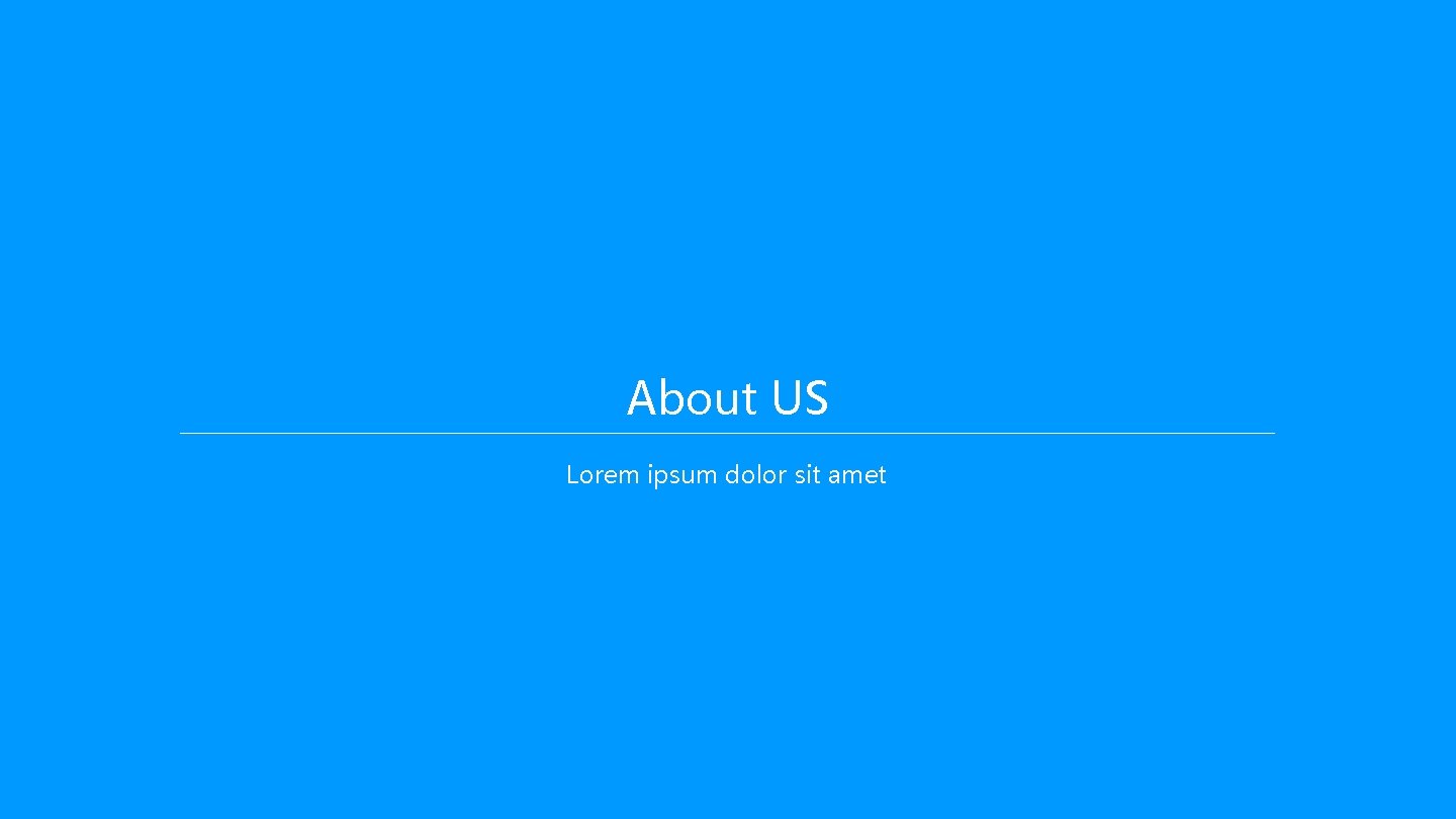 About US Lorem ipsum dolor sit amet 