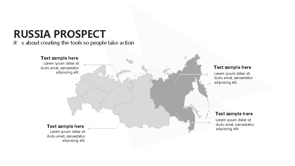 RUSSIA PROSPECT it’s about creating the tools so people take action Text sample here