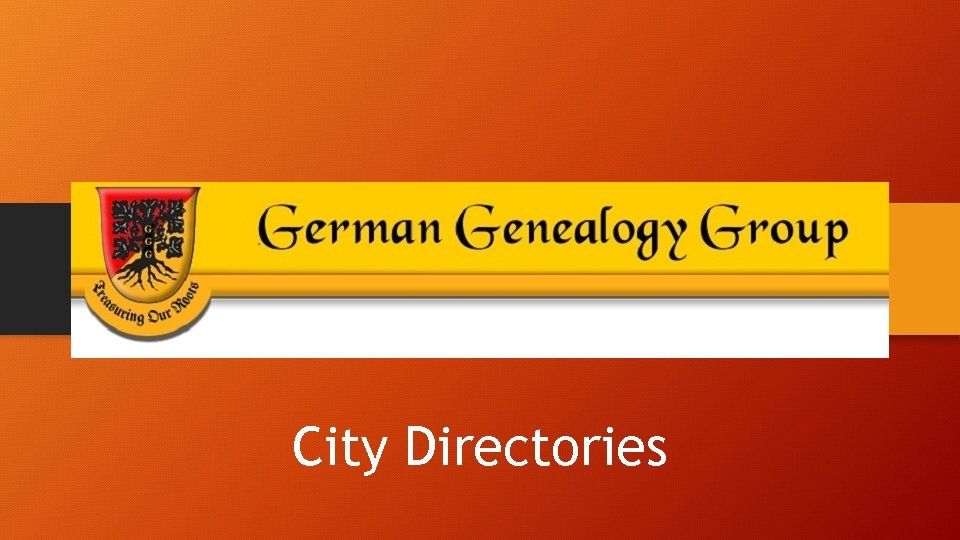 City Directories 