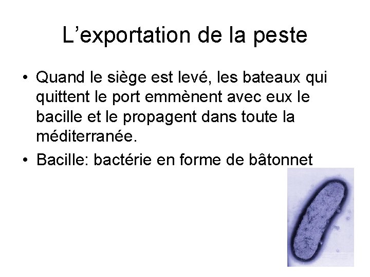 L’exportation de la peste • Quand le siège est levé, les bateaux quittent le