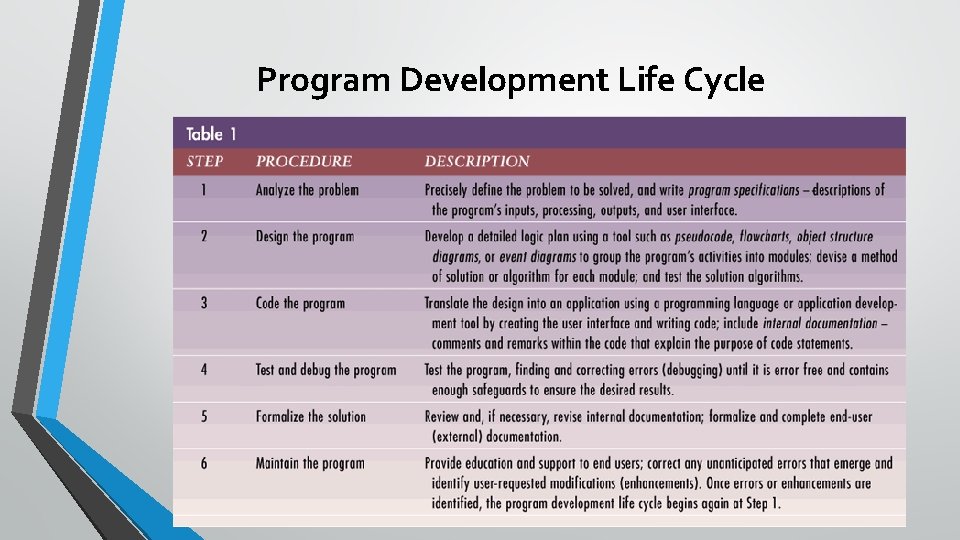 Program Development Life Cycle 