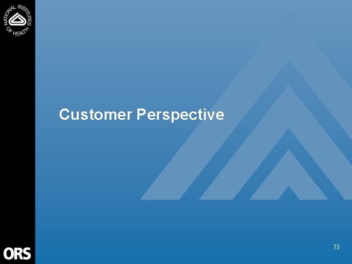 Customer Perspective 73 