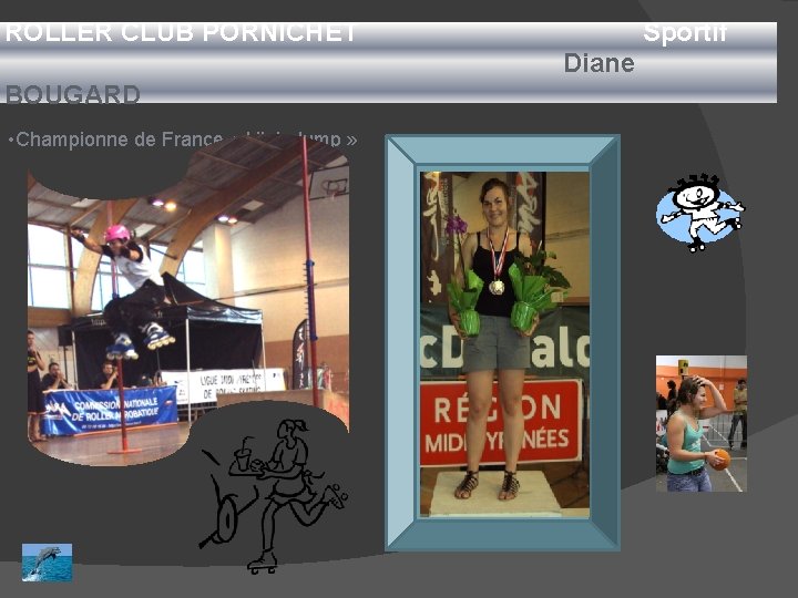 ROLLER CLUB PORNICHET Sportif Diane BOUGARD • Championne de France « High Jump »