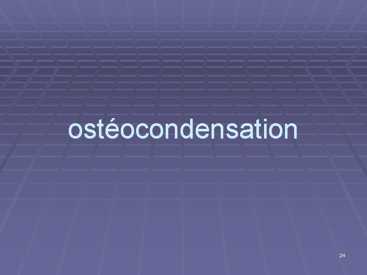 ostéocondensation 24 