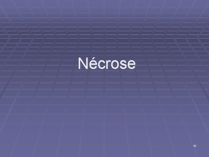 Nécrose 42 