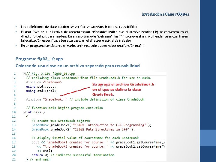 Introducción a Clases y Objetos • • • Las definiciones de clase pueden ser