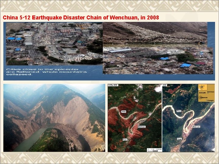 China 5· 12 Earthquake Disaster Chain of Wenchuan, in 2008 