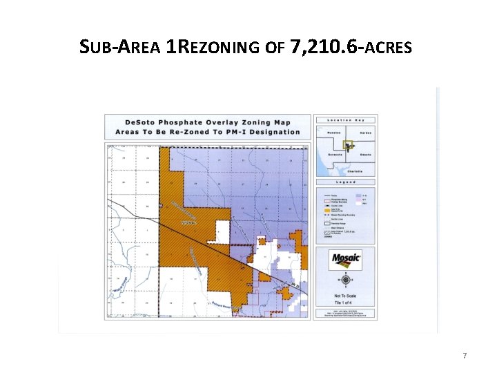 SUB-AREA 1 REZONING OF 7, 210. 6 -ACRES 7 