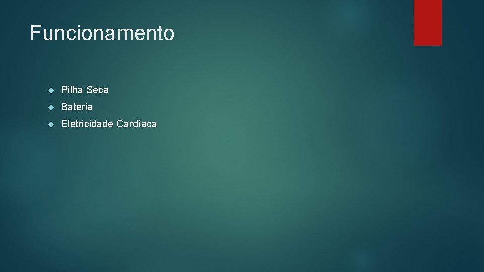 Funcionamento Pilha Seca Bateria Eletricidade Cardíaca 