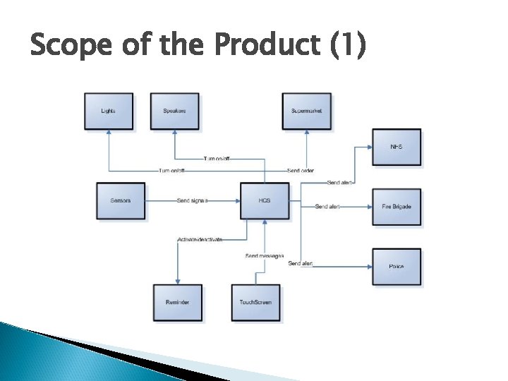 Scope of the Product (1) 