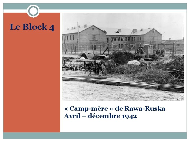 Le Block 4 « Camp-mère » de Rawa-Ruska Avril – décembre 1942 