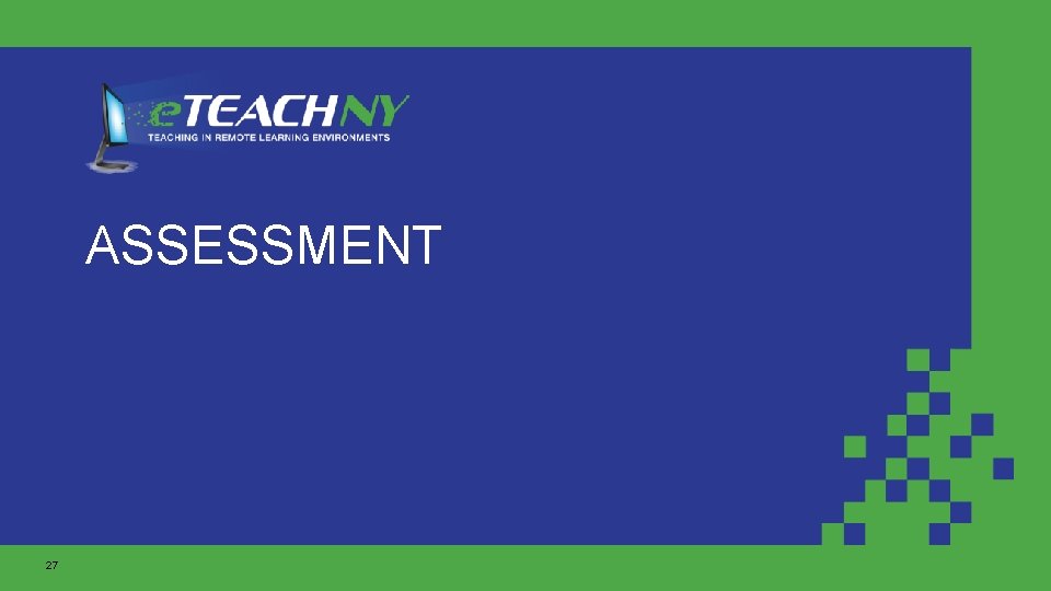 ASSESSMENT 27 