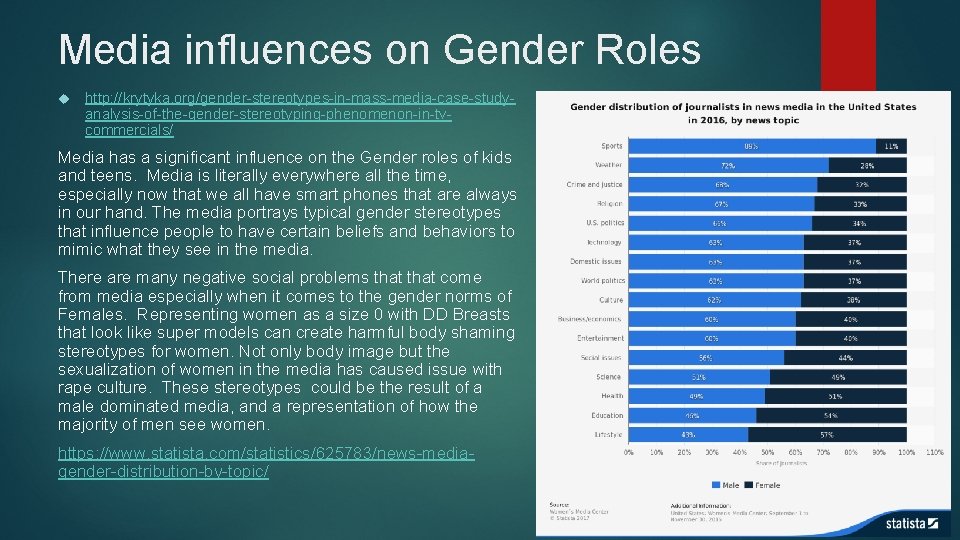 Media influences on Gender Roles http: //krytyka. org/gender-stereotypes-in-mass-media-case-studyanalysis-of-the-gender-stereotyping-phenomenon-in-tvcommercials/ Media has a significant influence on
